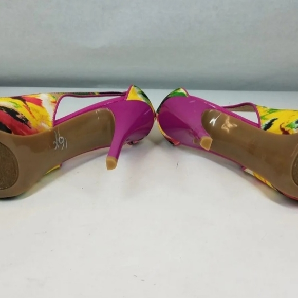 Title: Guess Women's Multicolor Peep Toe Stiletto Slingback Heels Size 7.5MIt - Picture 7 of 7